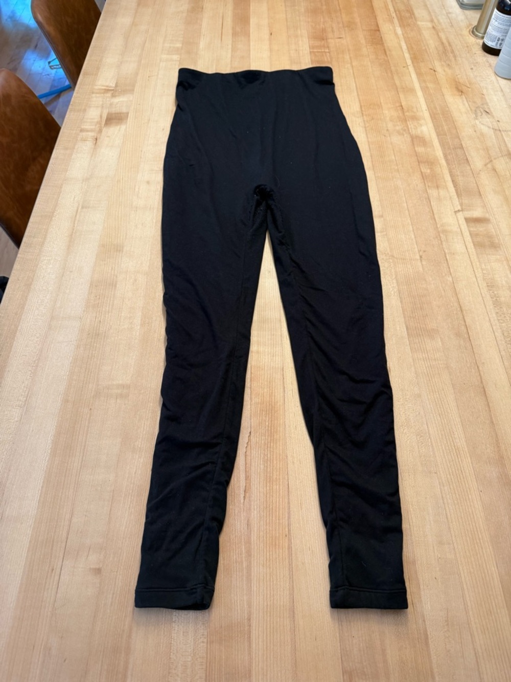 High-Rise Black Women's Stretch Maternity Leggings
